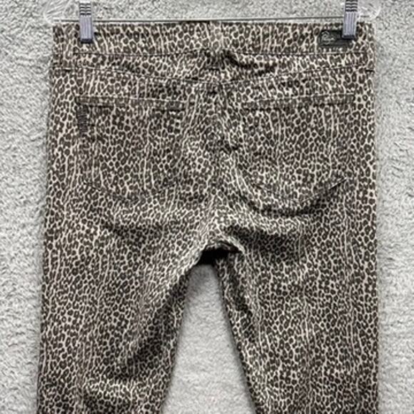 Paige Verdugo Leggings Size‎ 31 Jeans Leopard Print Stretchy Mid Rise Comfort - Picture 7 of 10